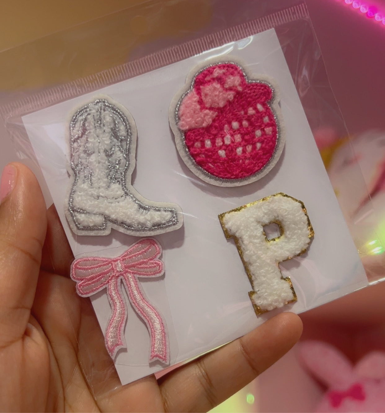 Sticker Patches 4 pcs - Girly Cowgirl