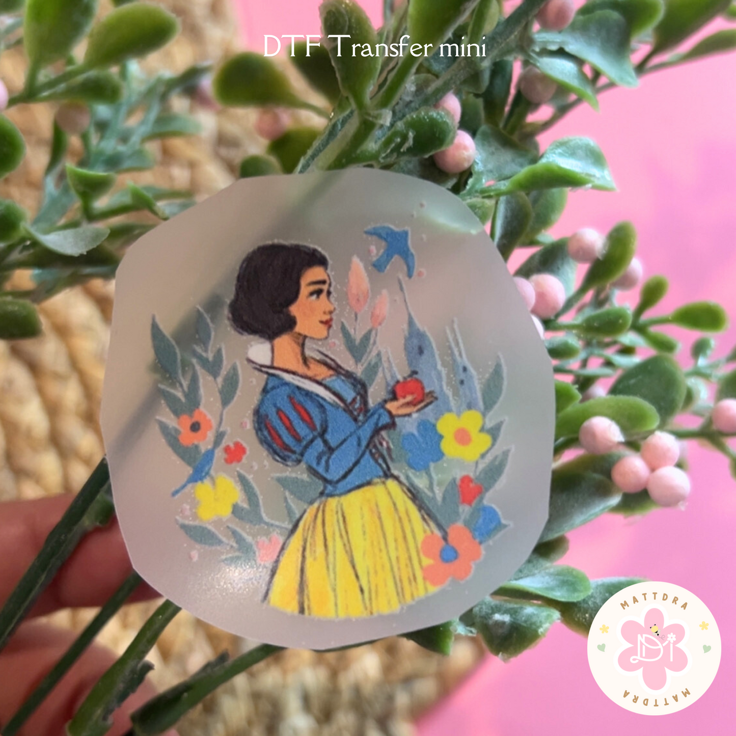 Mini Iron Dtf Transfers Princess