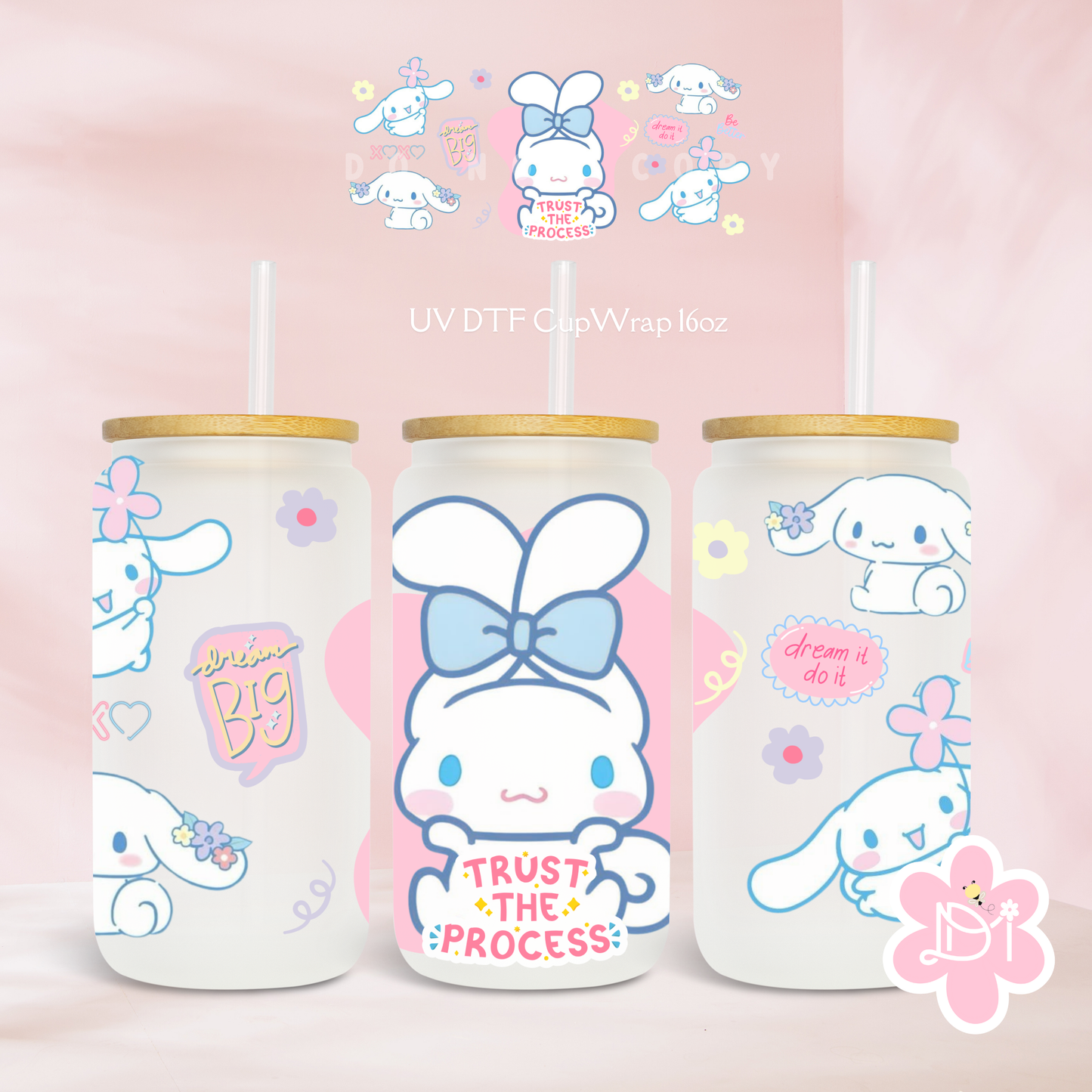 Trust The Process UV DTF Cup Wrap