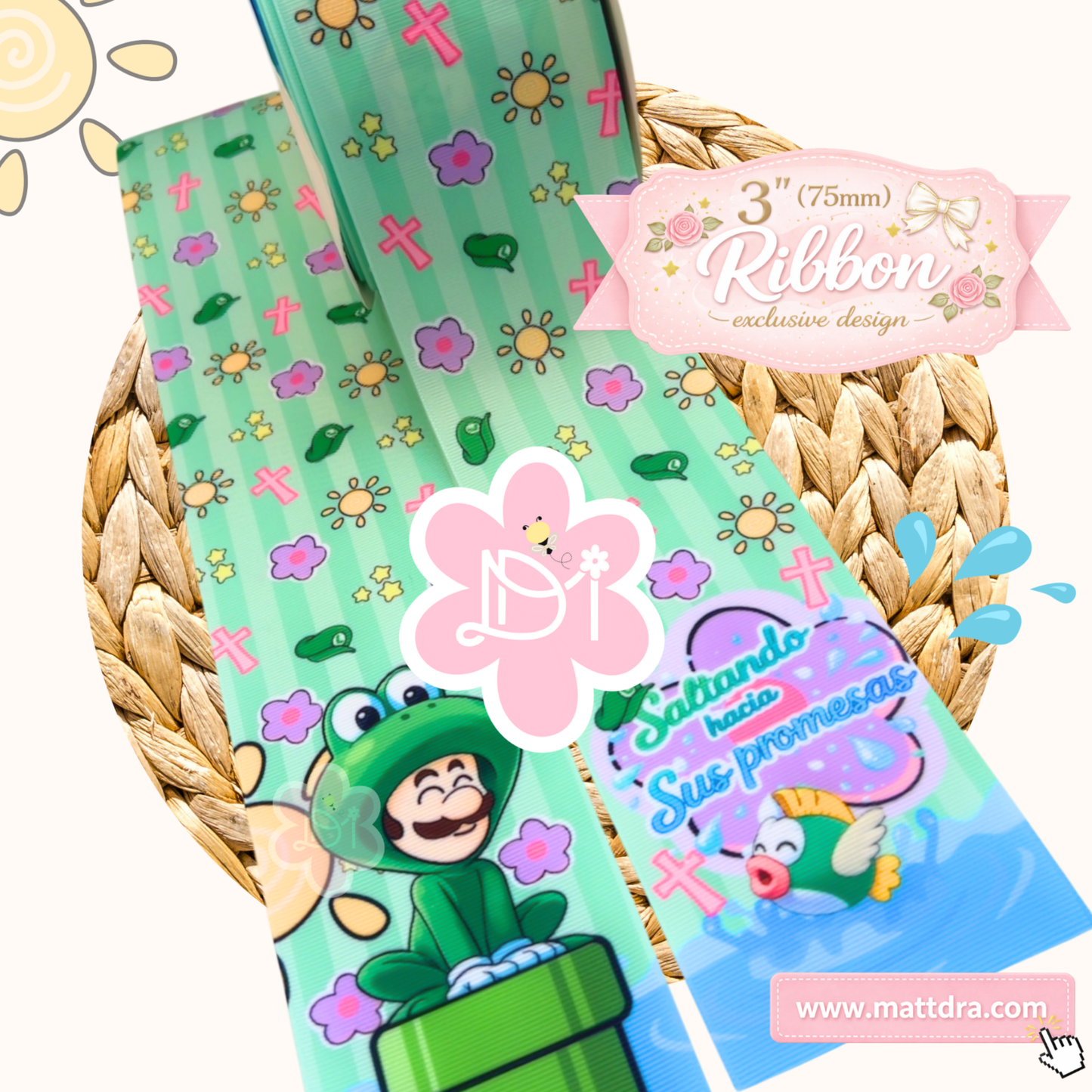 Tira Ribbon “Saltando hacia Sus Promesas” | Diseño Exclusivo 3”