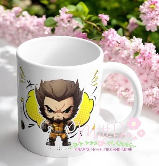Cup Wrap Uv Dtf wolverine