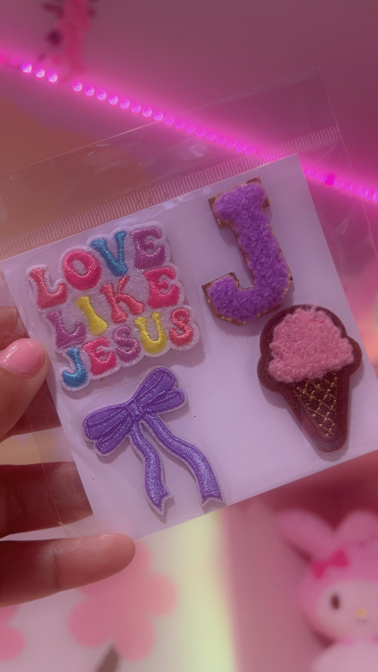 Sticker Patches 4pcs-Love Like Jesus