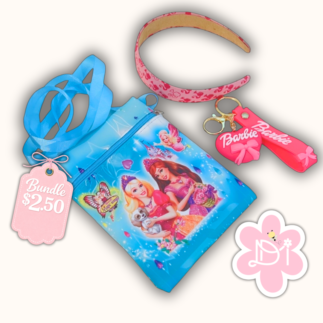 Bundle - Crossbody , Diadema y llavero Girly
