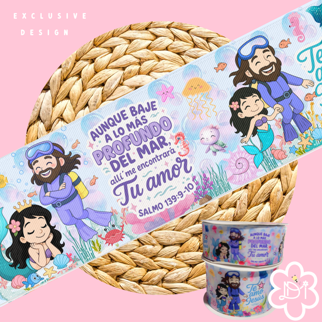 Aunque baje a lo más profundo - 3” and 2” Ribbon - Exclusive