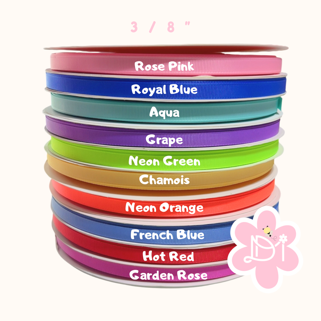 Grossgrain Ribbon 3/8” (6 yardas)