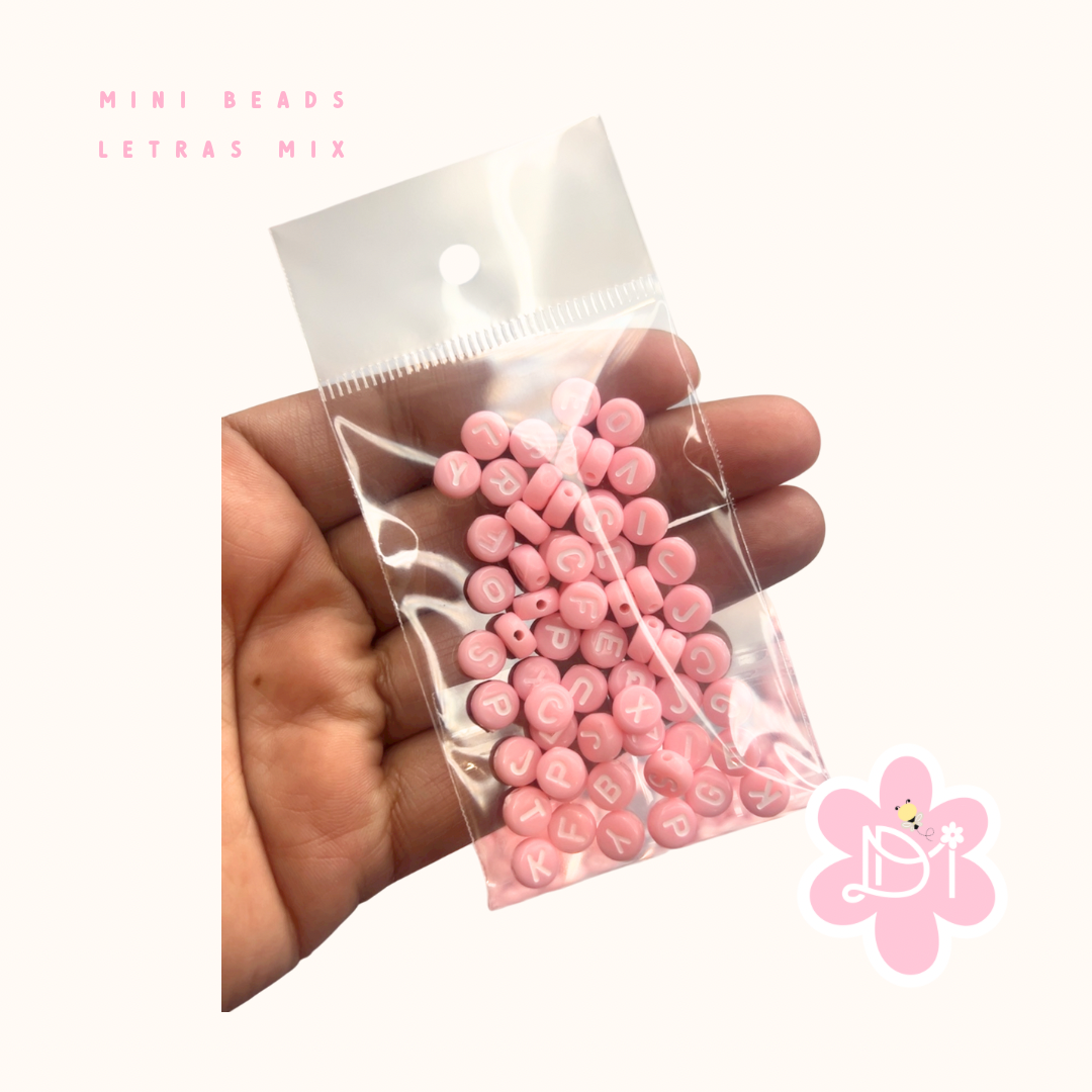 Mini beads Letras Mix