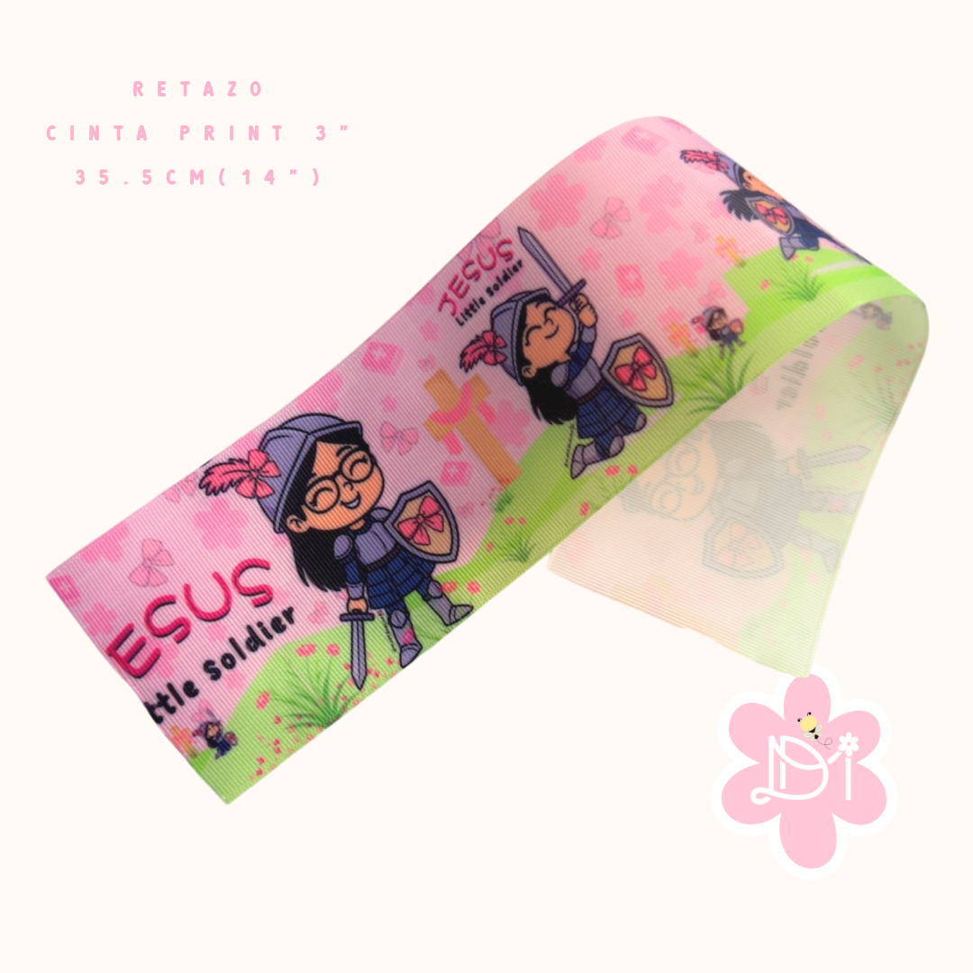 Retazo Cinta Jesús Little Soldier 3”