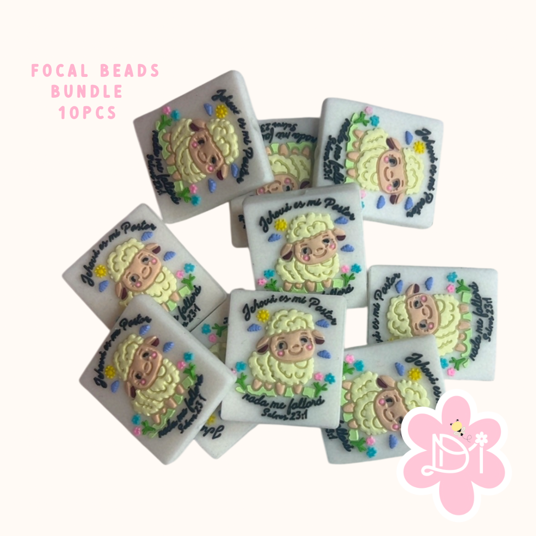 Focal Beads Bundle - Jehová es mi pastor - 10pcs