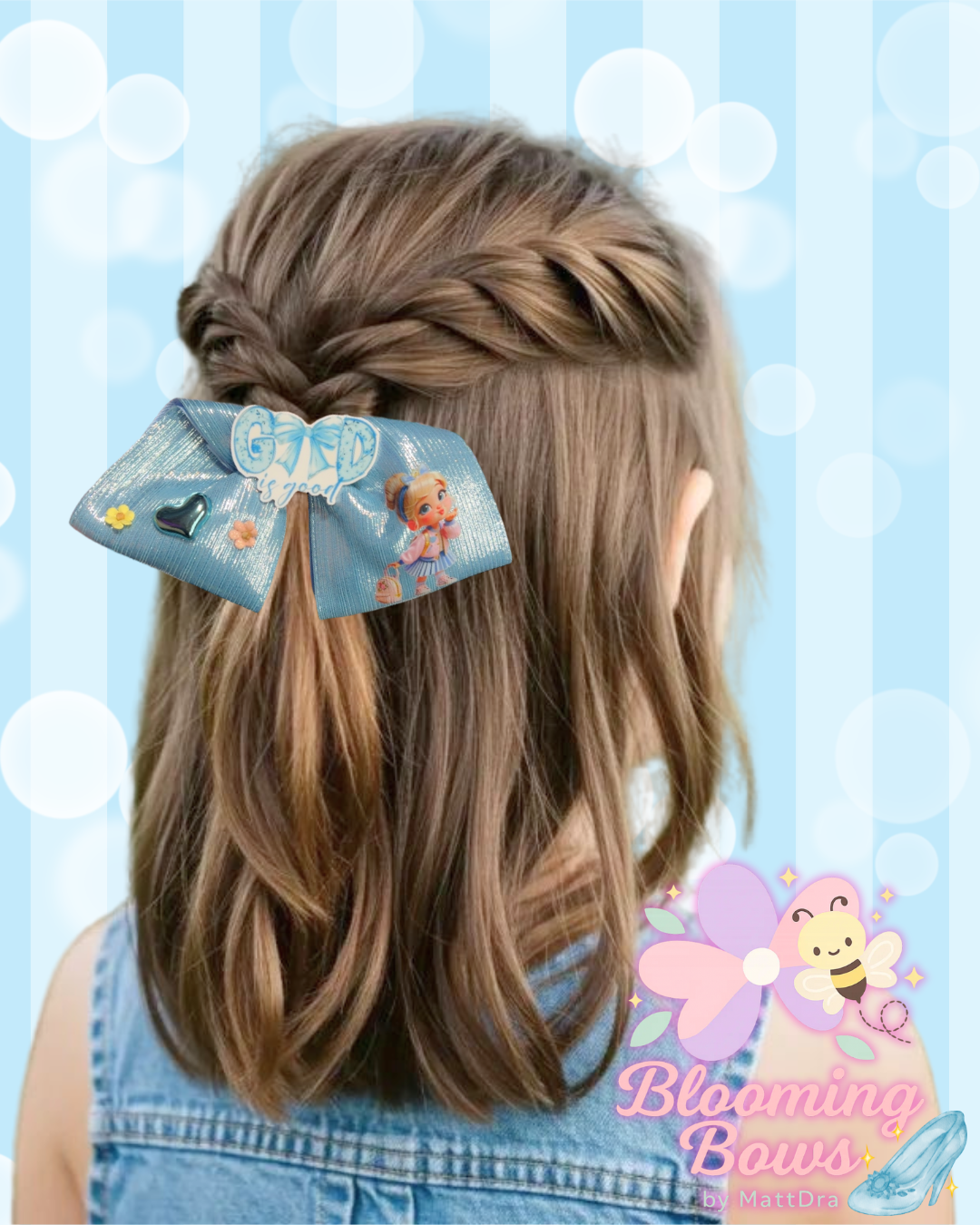 Handmade - Lazo (moñito) Corbatìn Metalico God is Good