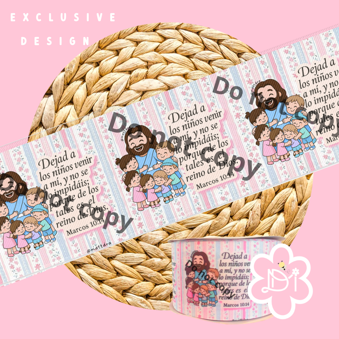 Dejad los niños venir a mí - 3” Ribbon - Exclusive
