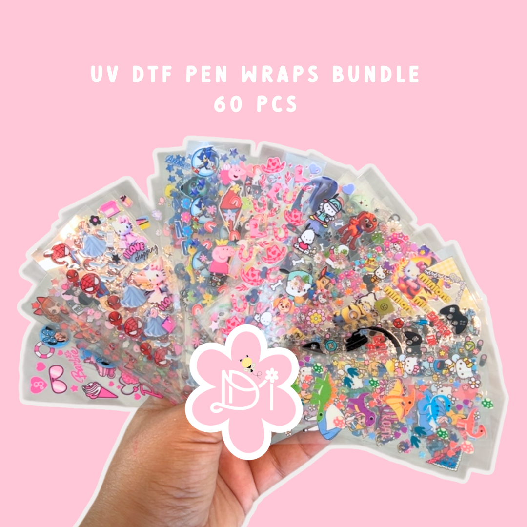 Bundle - 60 pcs Uv Dtf Pen Wraps