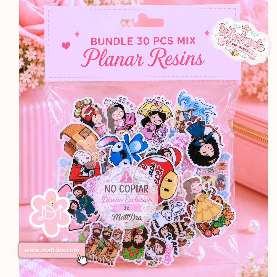 Bundle of 30 Mixed Christian Planar Resin Flatbacks | Assorted Faith Craft Embellishments