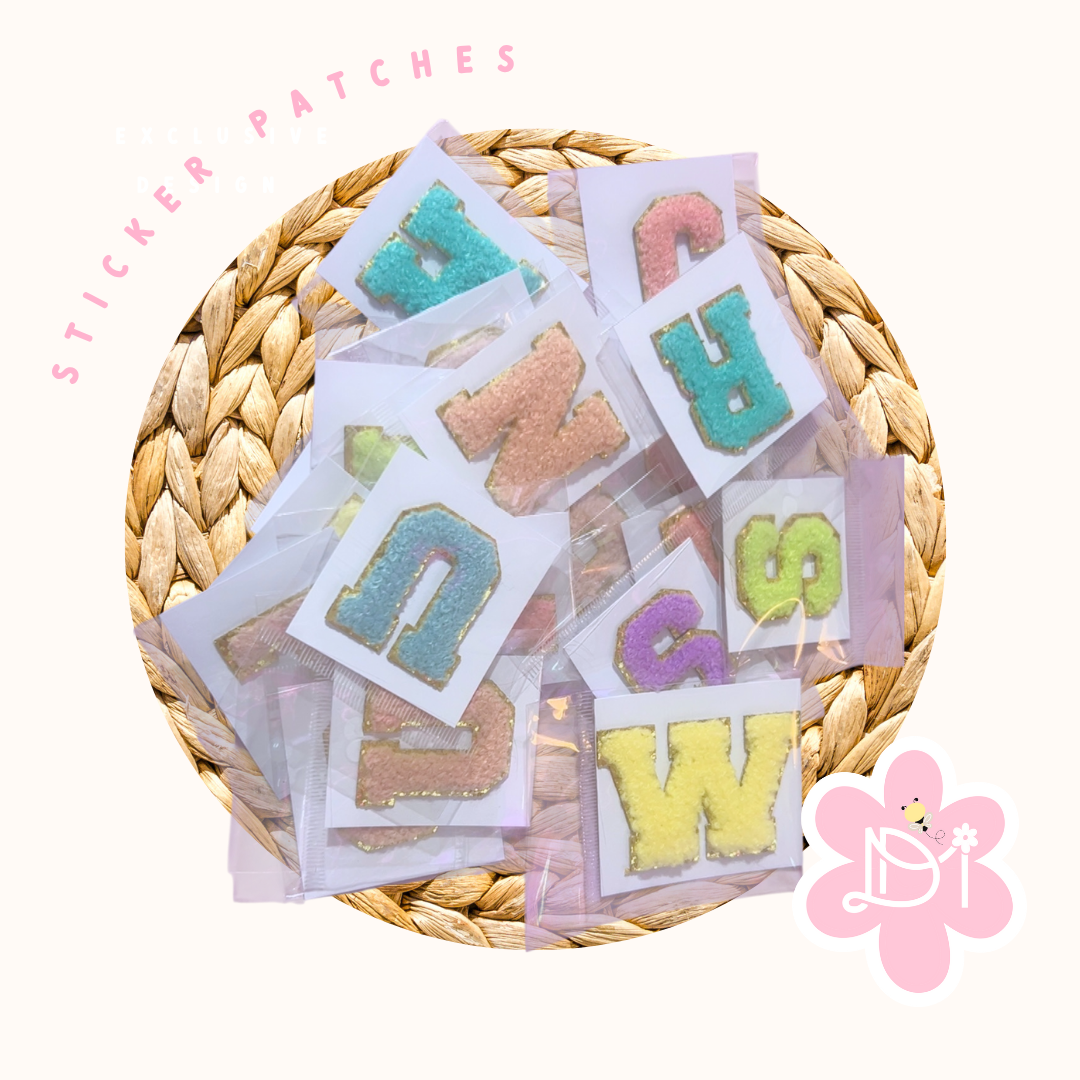 Sticker Patches Letters
