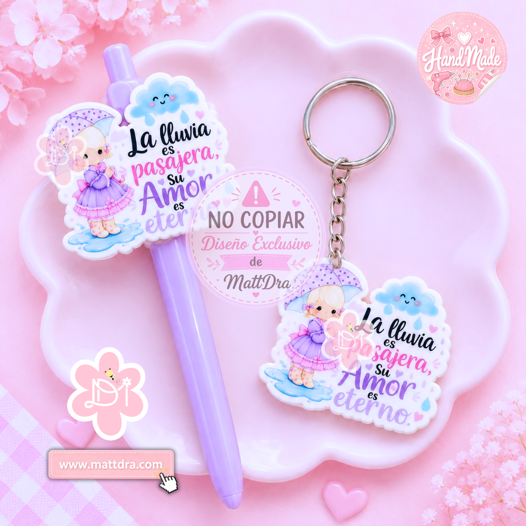Christian Resin Beadable Pen & Keychain Gift Set – Handmade Inspirational Bundle