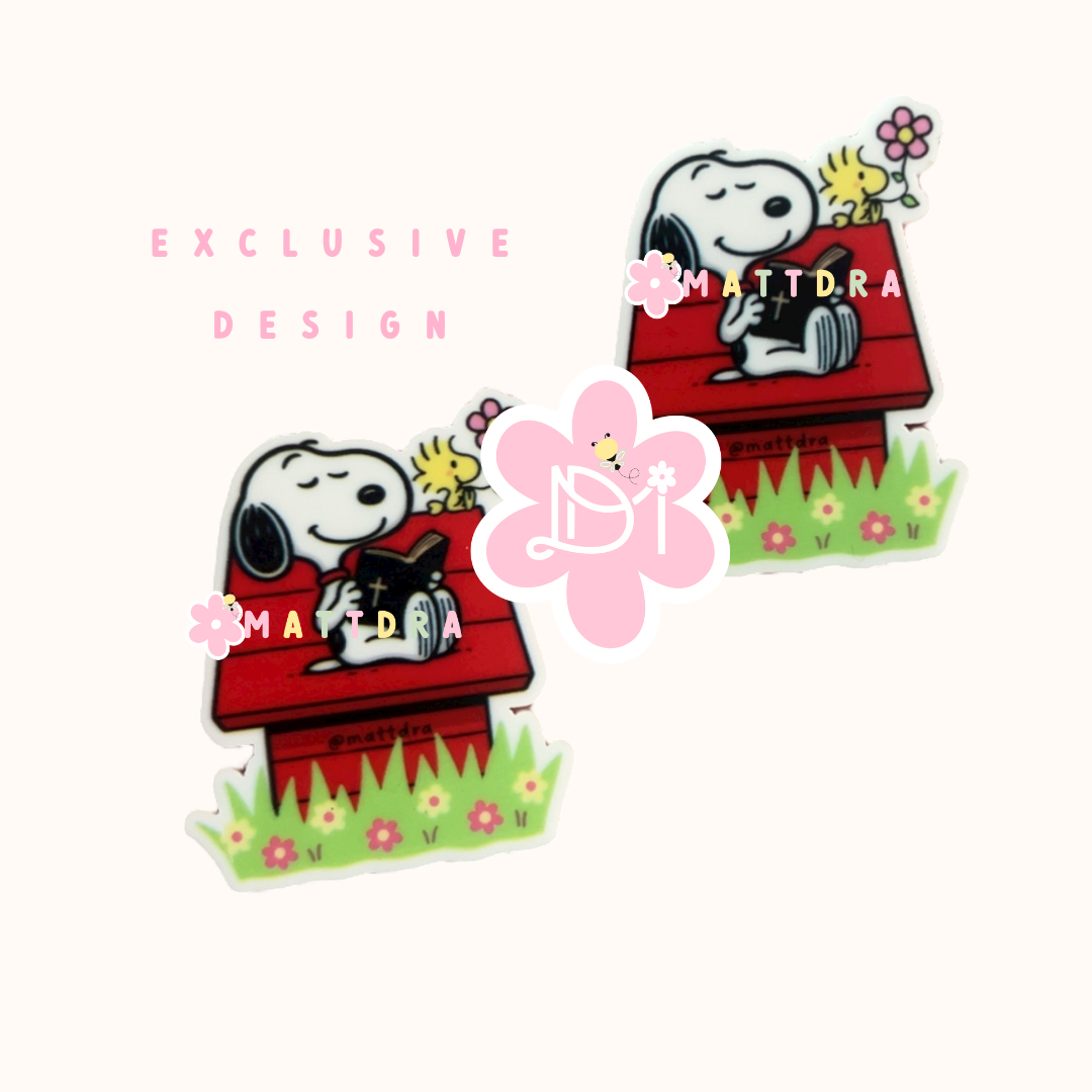 Perrito con Biblia - Planar Resins 2pcs - Exclusive Design