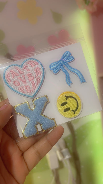 Sticher Patches set 4pcs - Faith over Fear