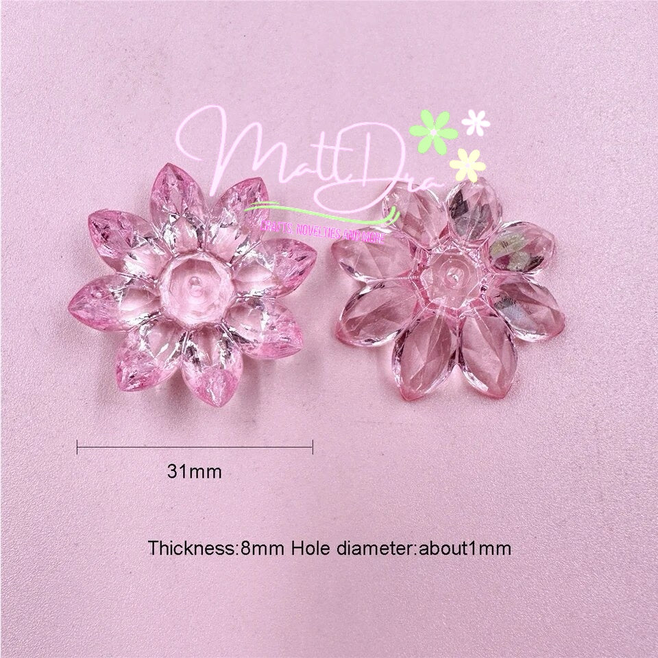 Lotus Flower Beads (medium 31mm)