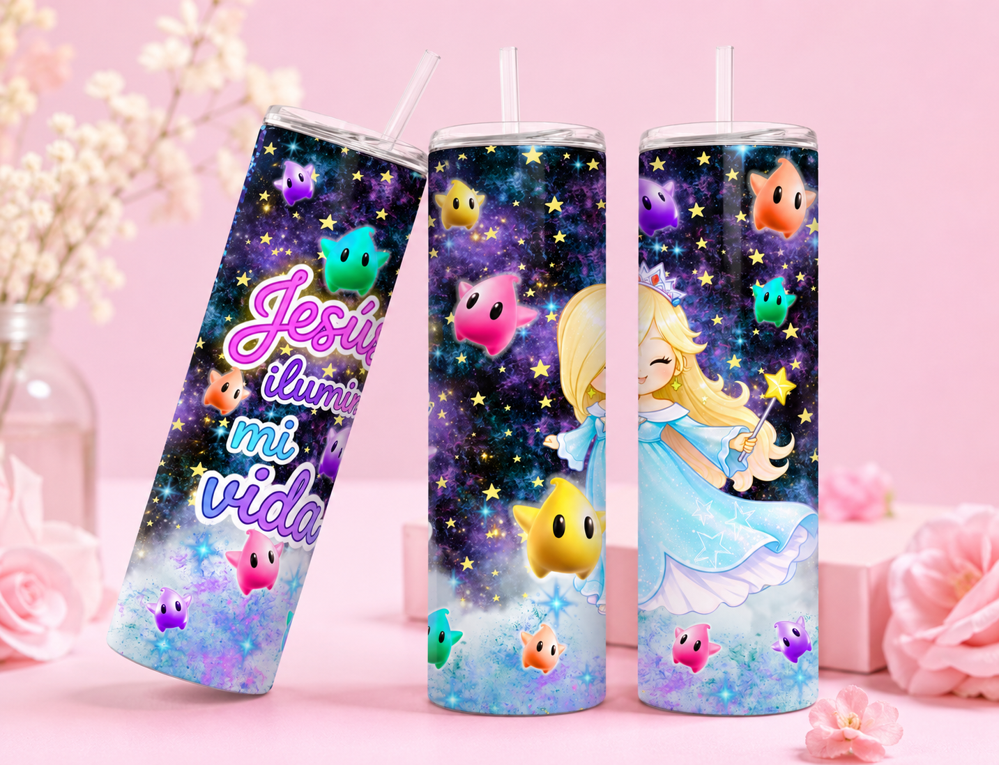 PNG Digital Design - Jesus ilumina mi vida - For Skinny Tumbler 20oz