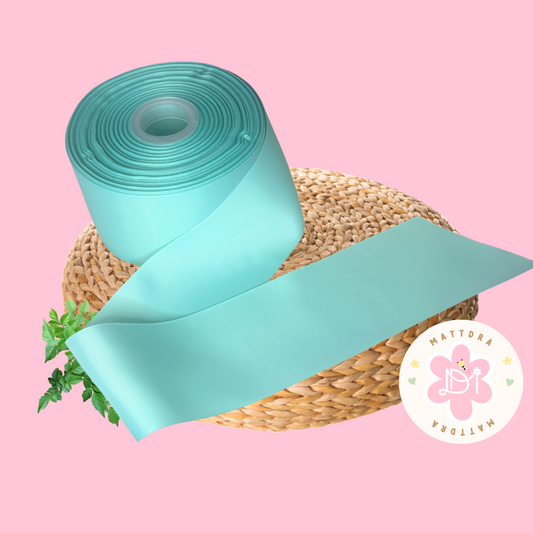 Grossgrain Ribbon 3" (75mm) Aqua