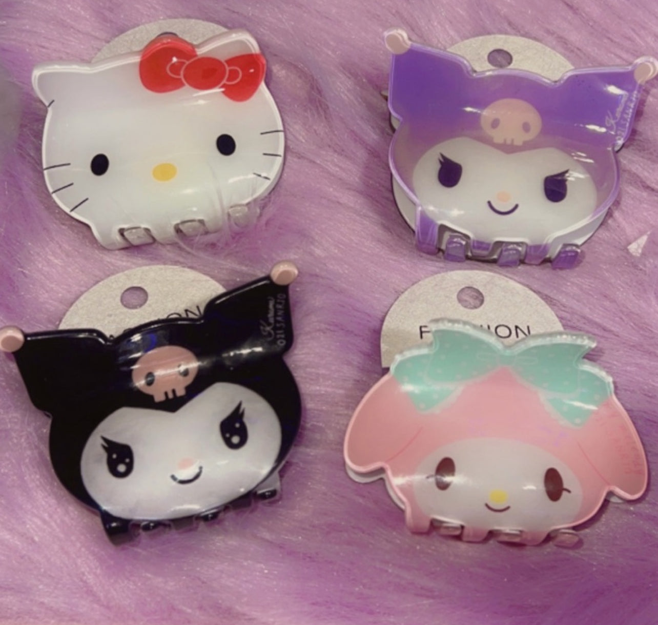 Kawaii Hairclips kitty kuromi