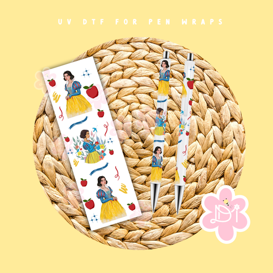 Princesa Manzana UV DTF pen wrap