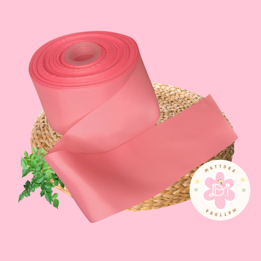 Grossgrain Ribbon 3" (75mm) Light Pink