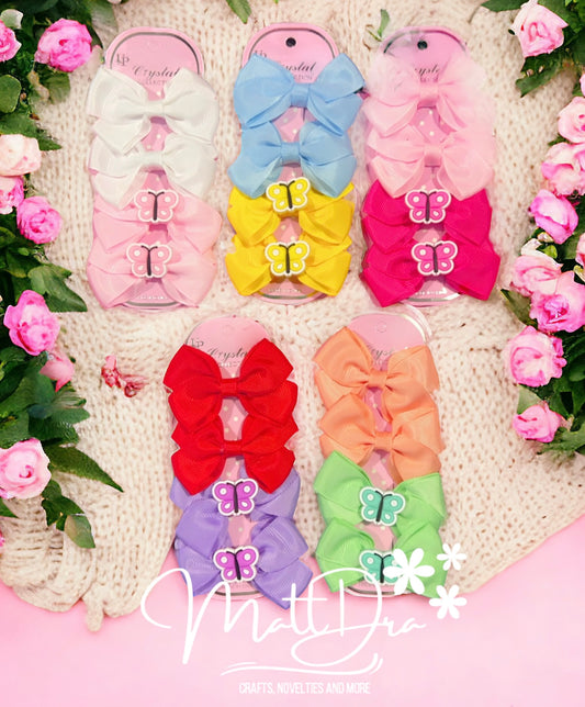 Butterflies Hairclips set of 4 pcs