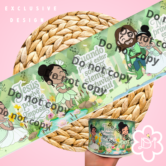 Jesús vuelve posible lo imposible - 3" Ribbon - Exclusive Design