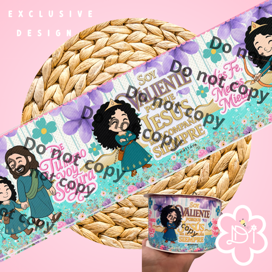 Soy Valiente - 3" Ribbon - Exclusive Design