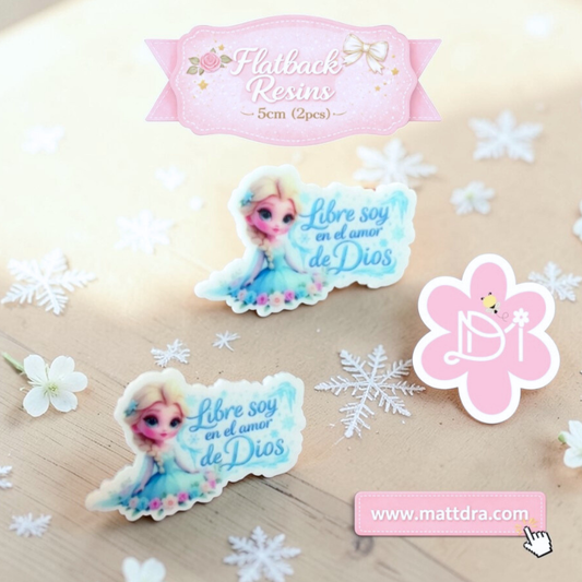 Libre Soy en el amor de Dios - Planar Resins - 2pcs