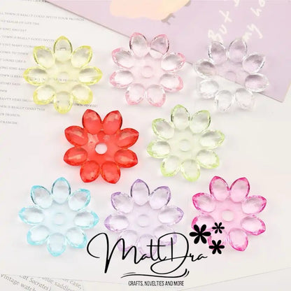 Cuentas acrílicas de loto (grandes 35 mm)