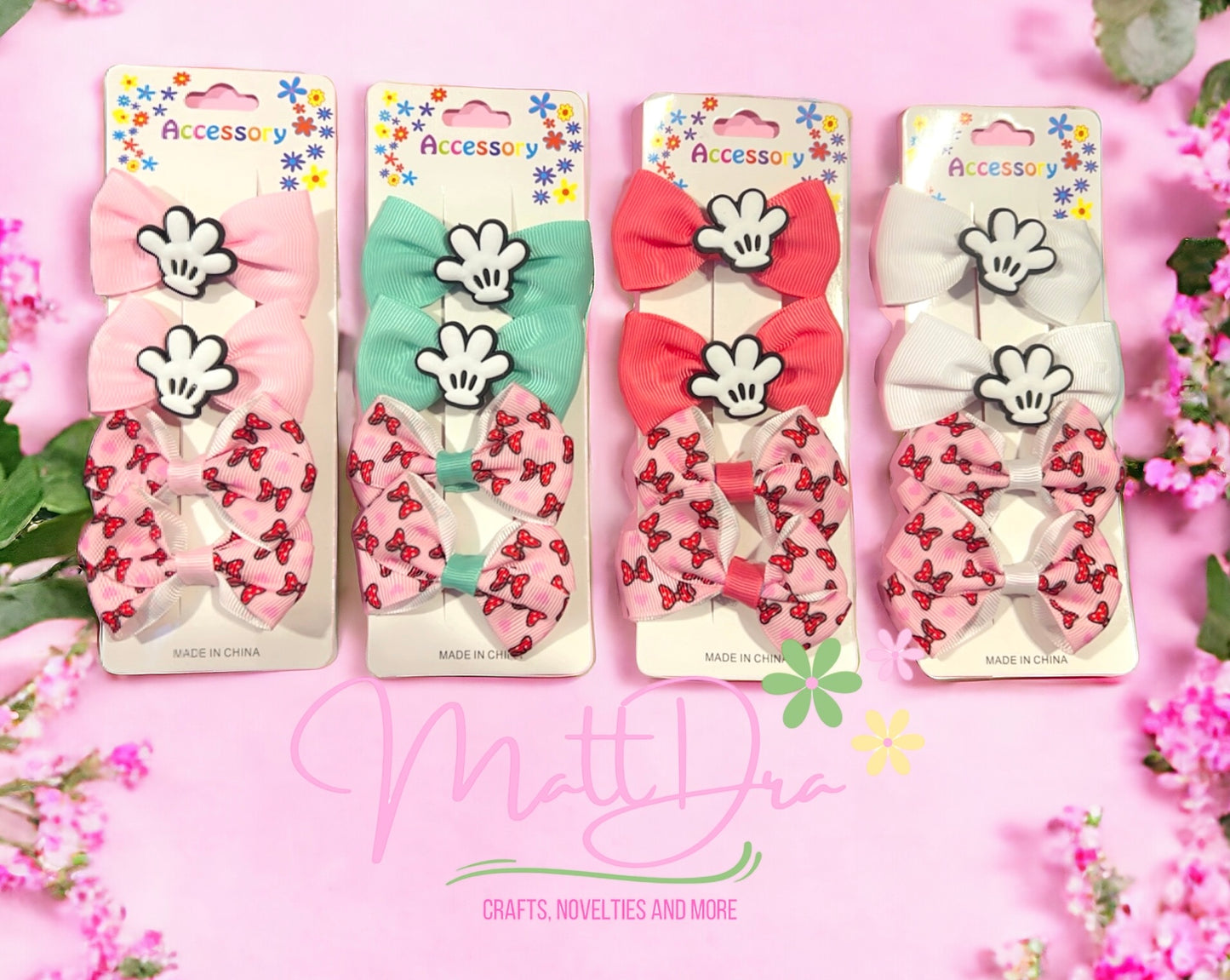 Set 4 pcs hairclips