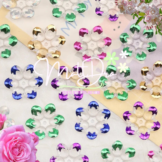 Acrylic Flowers Beads 22mm