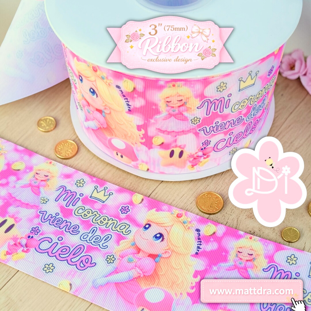 Mi corona viene del cielo - 3” Ribbon - Exclusive Design