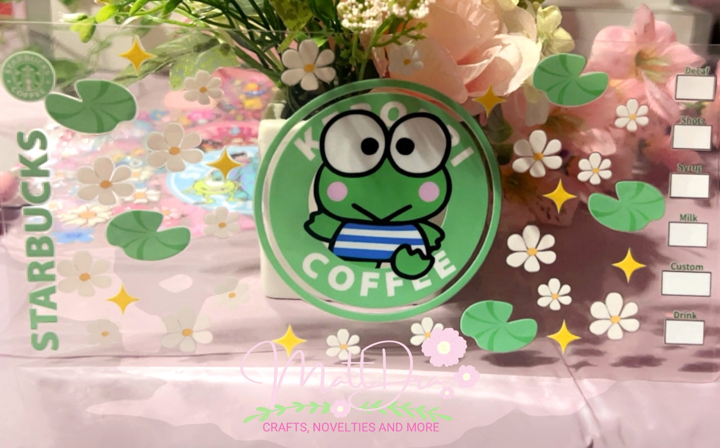 UV Dtf Keroppi Cup Wraps