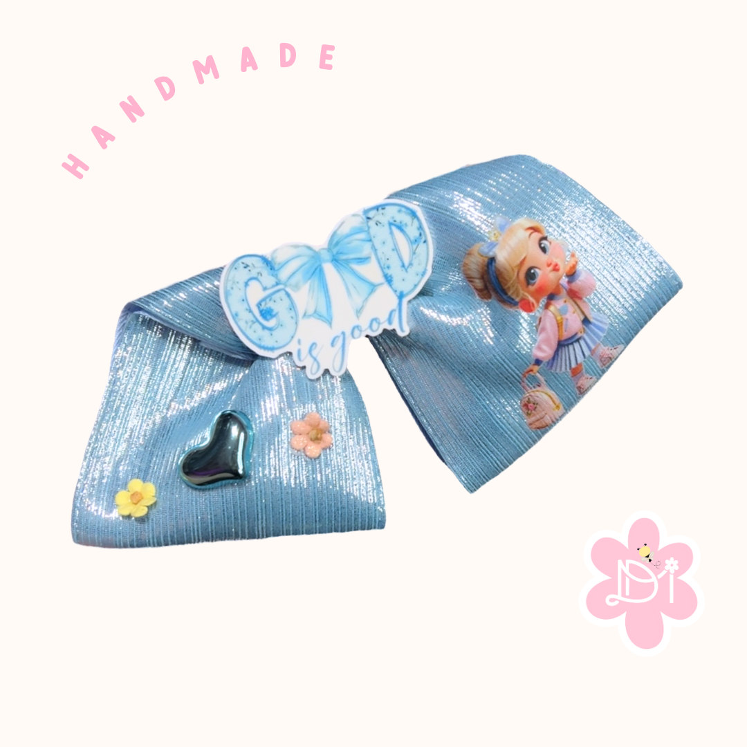 Handmade - Lazo (moñito) Corbatìn Metalico God is Good