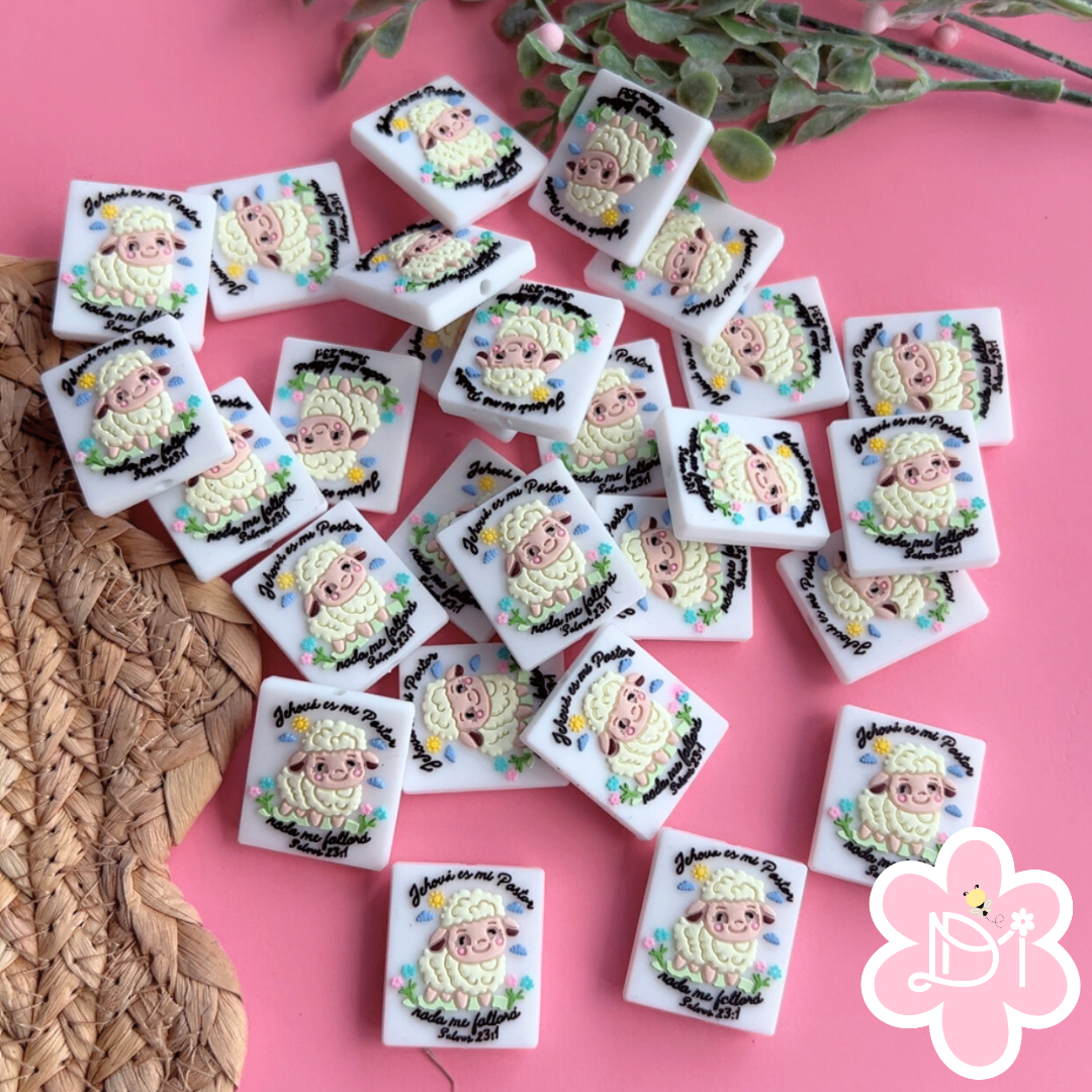 Focal Beads Jehová es mi pastor Nada me Faltará Salmo 23:1