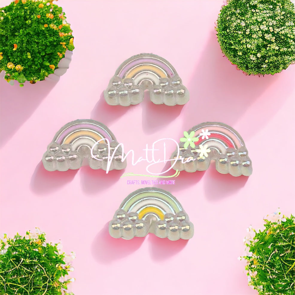 Rainbow Acrylic Beads (3 pcs mix)