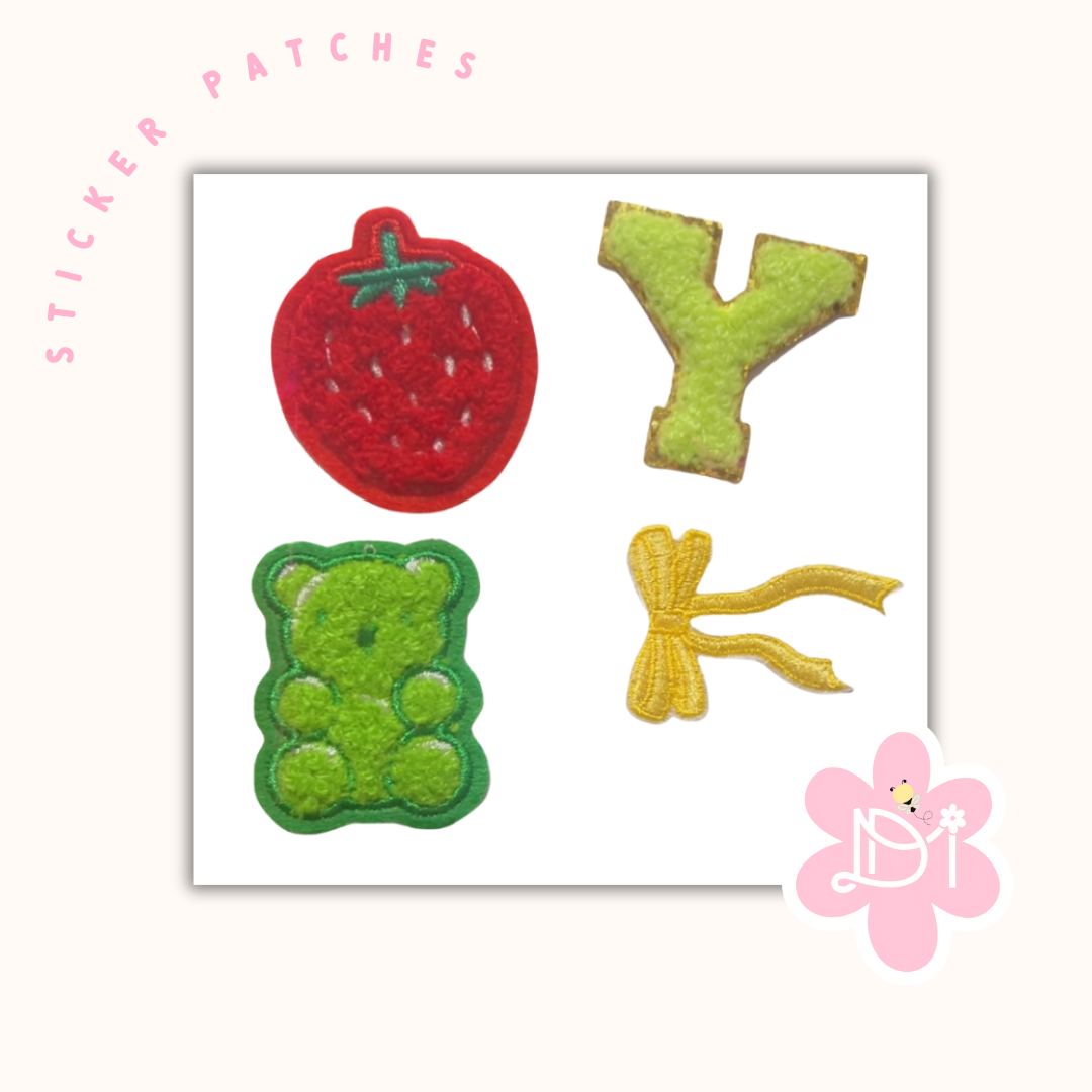Sticker Patches 4pcs - Strawberry/ Bear
