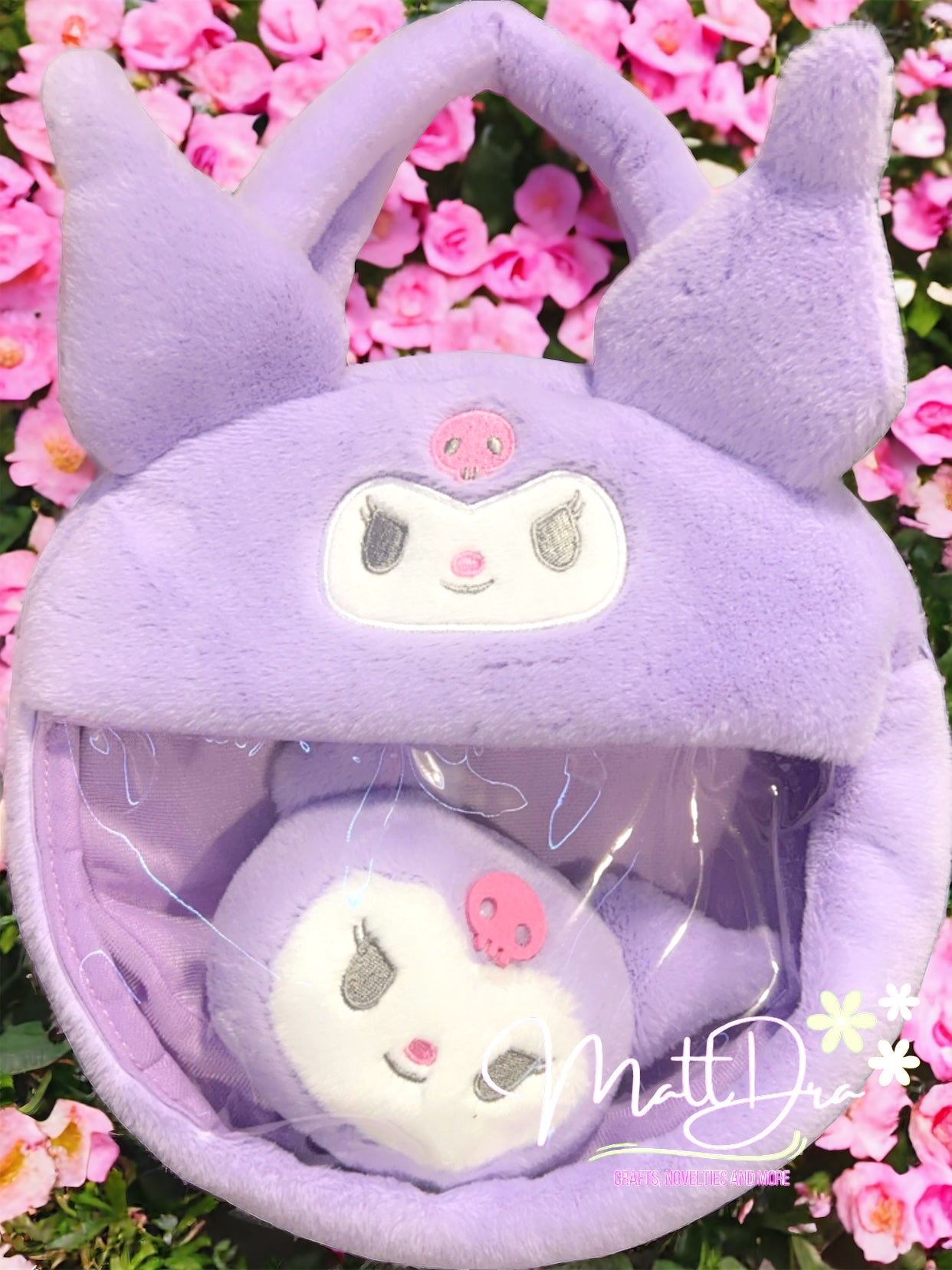 Purse with Plushie Keychain kawaii