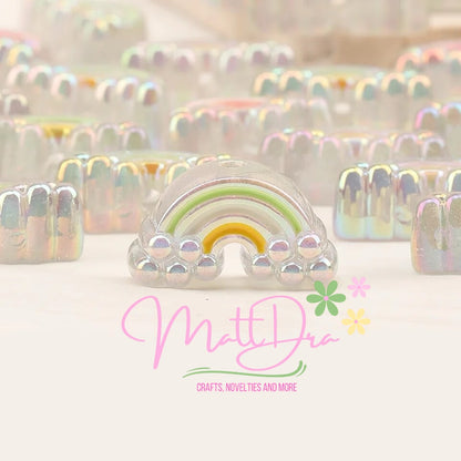 Rainbow Acrylic Beads (3 pcs mix)