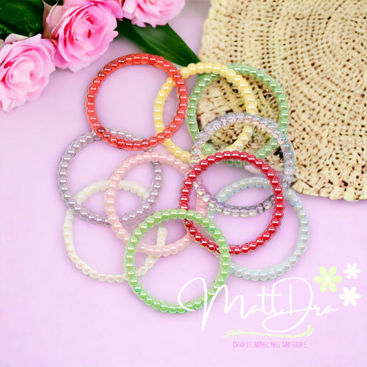 Acrylic Ring Beads 49mm (8 pcs mix)