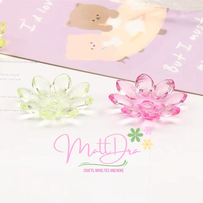 Cuentas acrílicas de loto (grandes 35 mm)