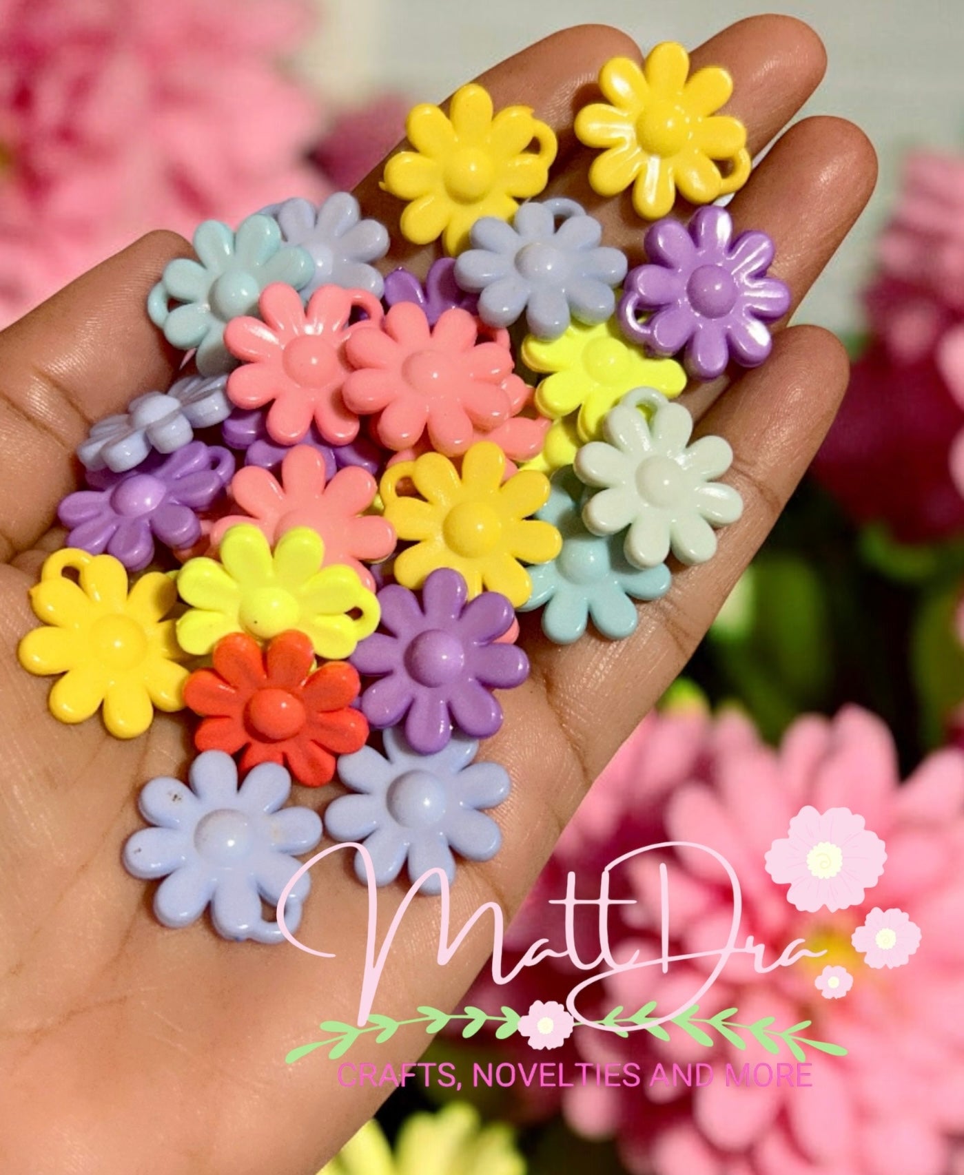 Flower Beads (10pcs mix)