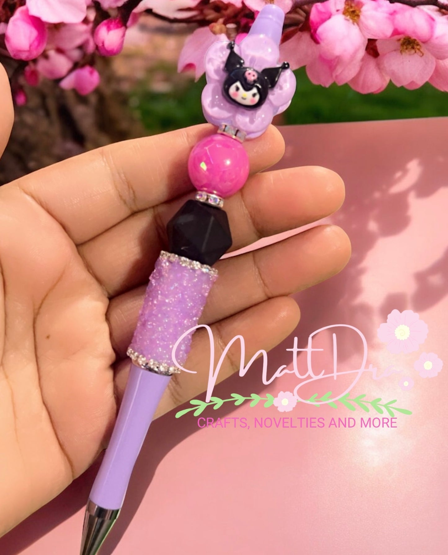 Finished beadable pens sanrio flowers