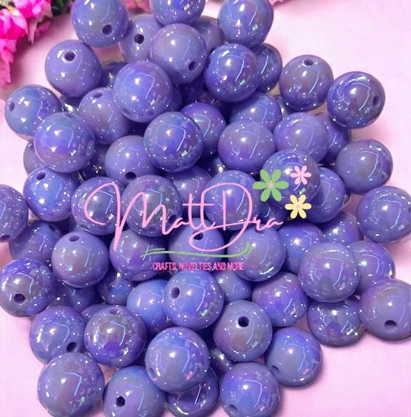 Acrylic Beads 16mm purple (5pcs)