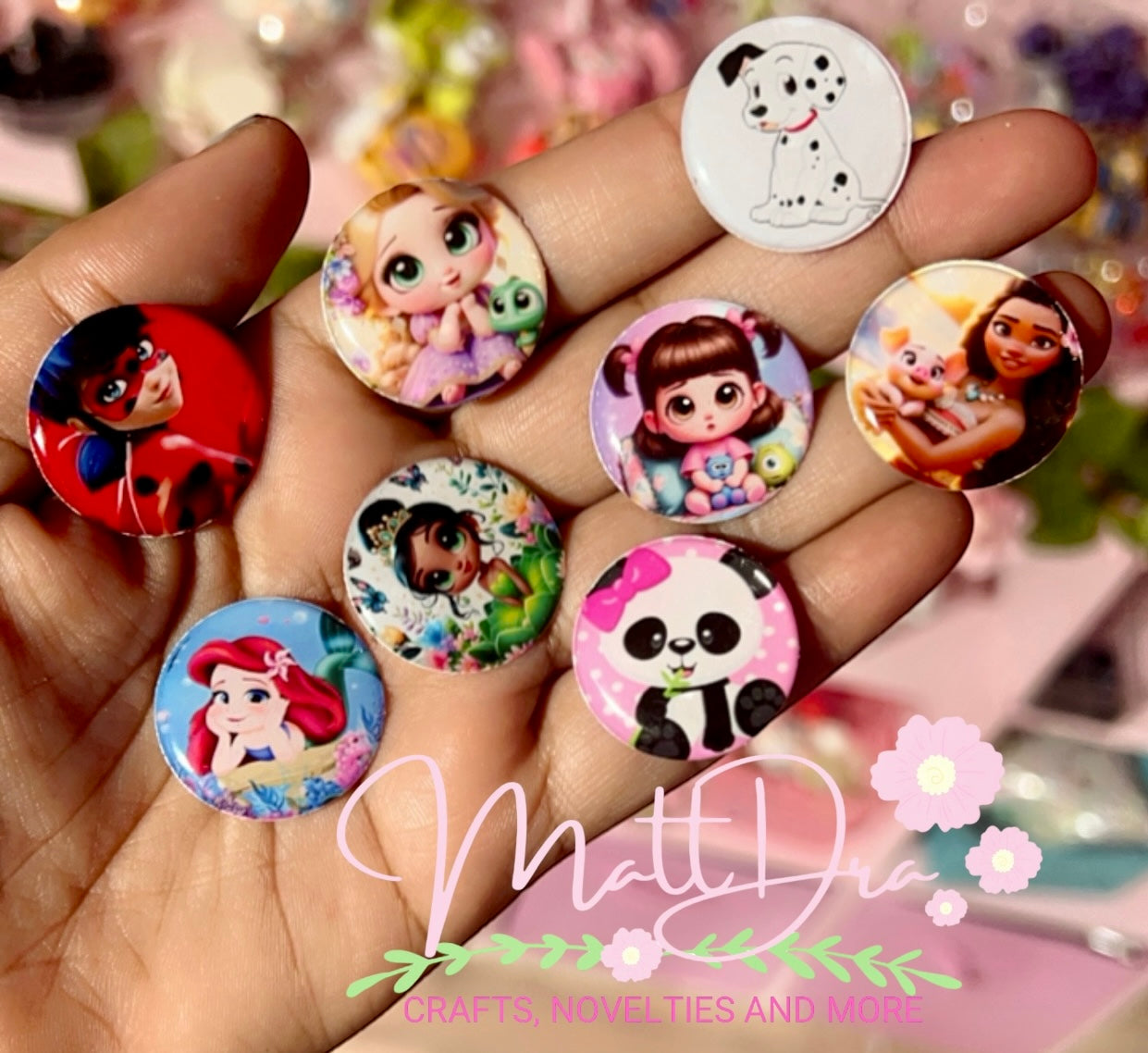 Epoxy Dots Characters (2 pcs)