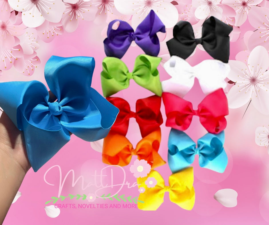 Big Hairbows aprox 5” (1 pc)