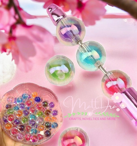 16mm acrylic beads Aurora Efect (5pcs mix)