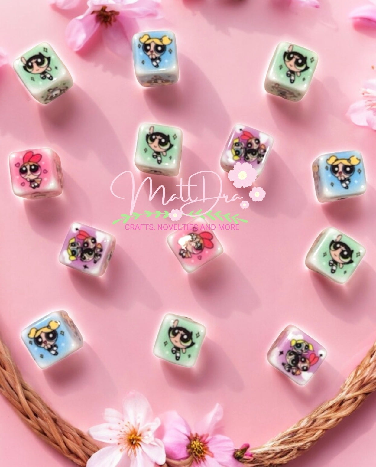 Beads 14mm 🌸PowerP🌸 (5pcs mix)